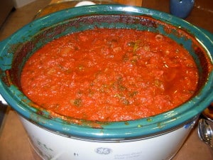 The Best Slow Cooker (or any!) Red Sauce Pasta Sauce for pasta, meatball sandwiches, whatever...a little sloppy, but it tastes SO good.