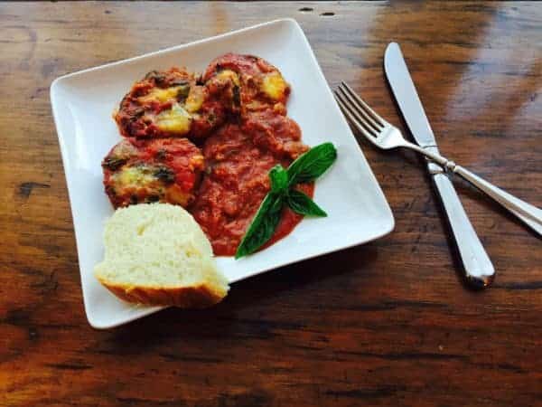 3 Cheese Vegetarian Eggplant Parmesan