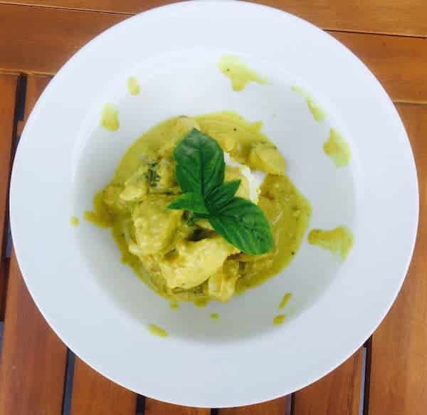 Non-Dairy Chicken Curry. Food design by Don Crawford.