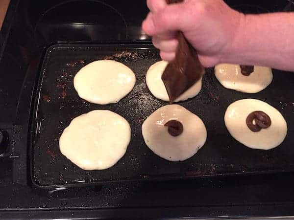 Our Cinnamon Pancakes were messy!