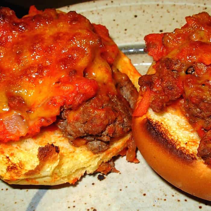 Pizza Burgers. Kids love them. I must be a kid.