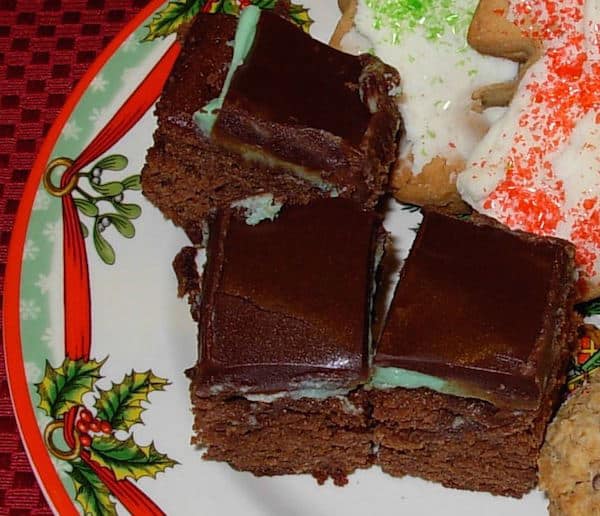 Three Layer Mint Brownies