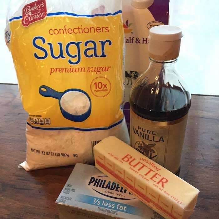 Cream Cheese Frosting Ingredients
