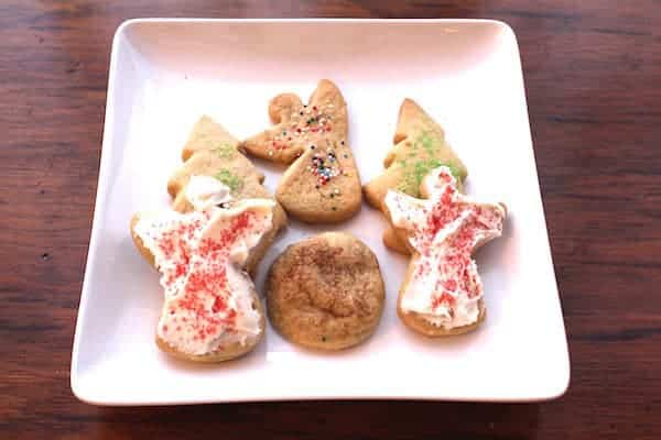Grandma Sadie's Brown Sugar Sugar Cookies can be rolled out and cut into shapes, frosted or left plain, sprinkled with sugar, or pressed into a round shape and sprinkled with cinnamon and sugar. It's all good!