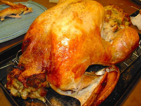 Baked Turkey with Traditional Sage Stuffing.