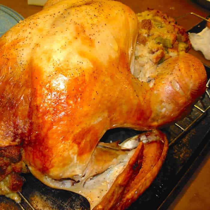 Traditional Sage Stuffing tastes best when cooked in the bird.