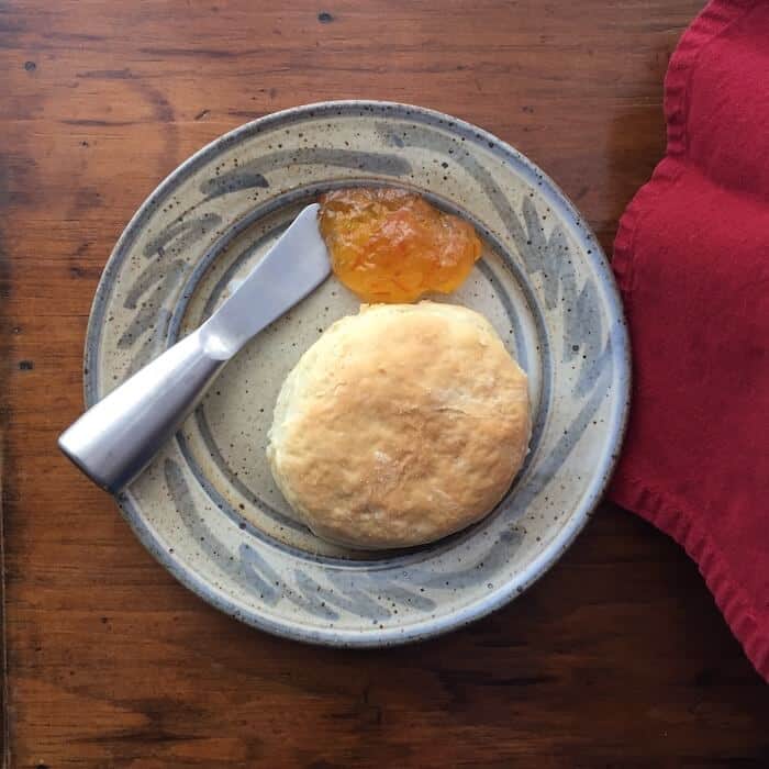 Don's Homemade English Muffins are delicious with marmalade.