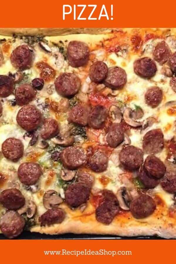 Homemade Pizza, so much better than delivery. You got this. #homemadepizza #pizzarecipe #pizza #recipes #recipeideashop