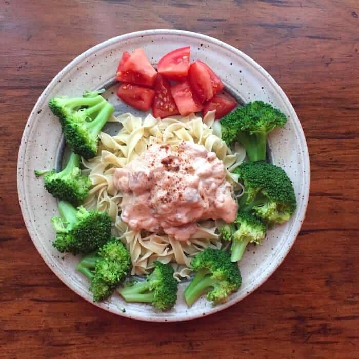 Beef Stroganoff, a delightful peasant meal