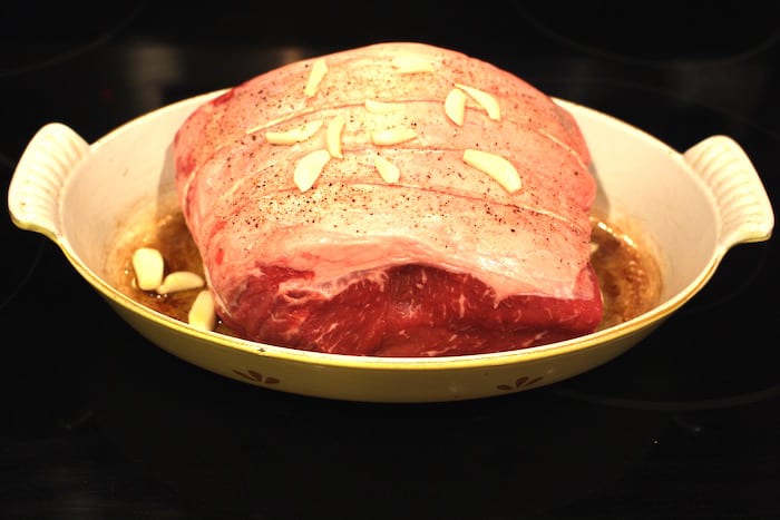 Prime Rib, ready to go in the oven