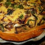 Wild Mushroom Gruyere Quiche