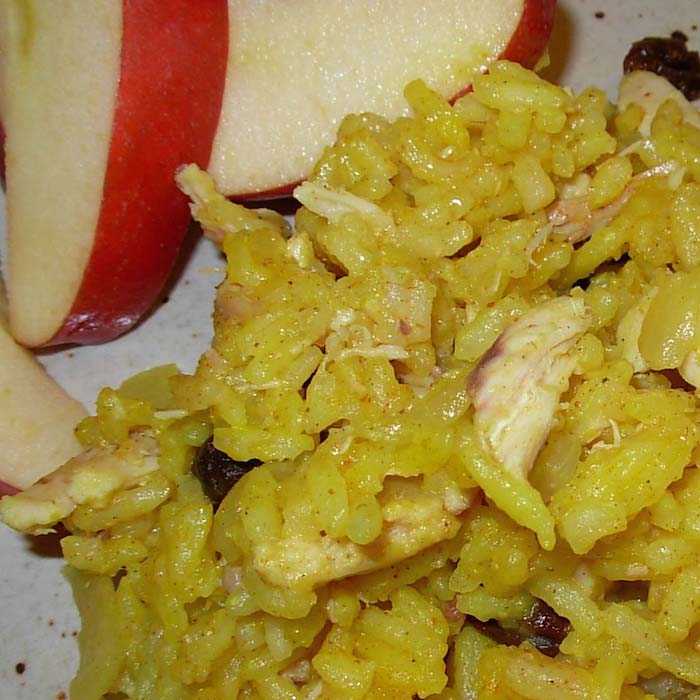 Turmeric and Annatto Oil give this Yellow Rice a nice yellow color.