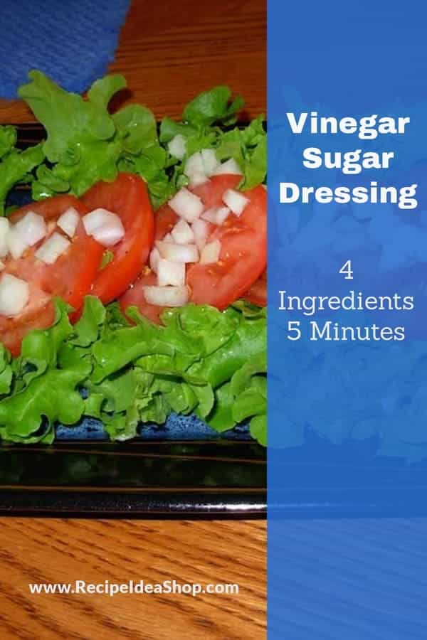 Vinegar Dressing for Bitter Lettuce #vinegardressing #vinegarsugardressing #saladdressing #glutenfree #vegan #vegetarian #recipes #recipeideashop