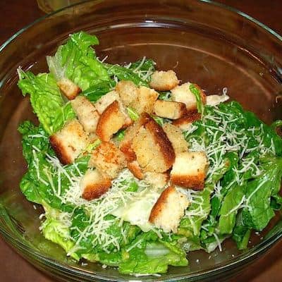 Step 5: Dress the salad.