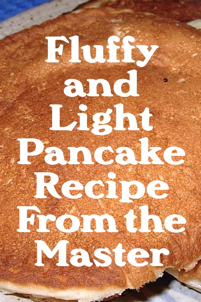 pancake recipe from James Beard the Master