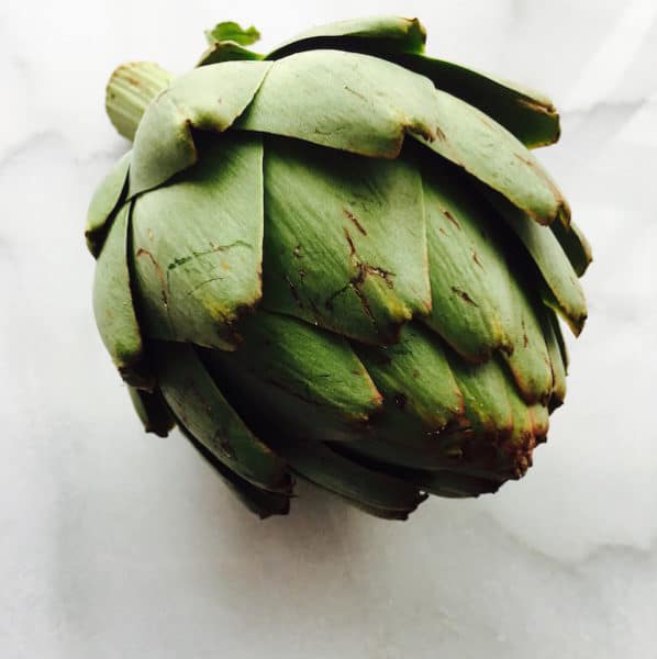 Fresh Artichoke before cooking it.