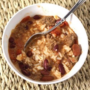 Coconut Chili. Coconut Basmati Rice added to Traditional Chili totally changes the flavor. It's SO good.