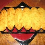 Cornmeal sticks made in a cornpone pan, are the best cornmeal muffins!