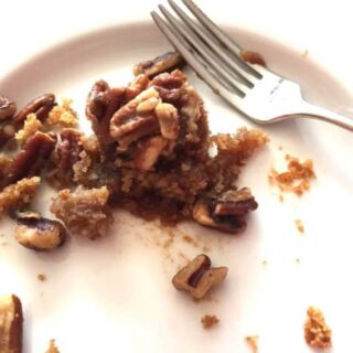 Speedy Spice Cake. Good anytime. So good, we almost forgot to take a picture.