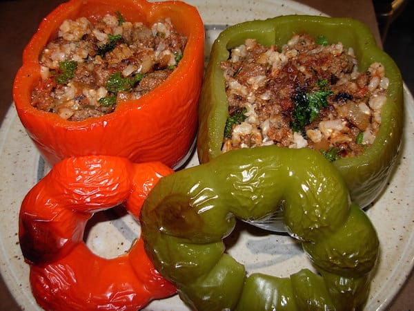 Stuffed Peppers. Easy, tasty meal.