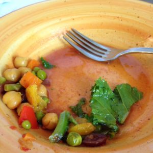Moroccan Chickpea Stew. Flavorful. Delicious slow cooker recipe.