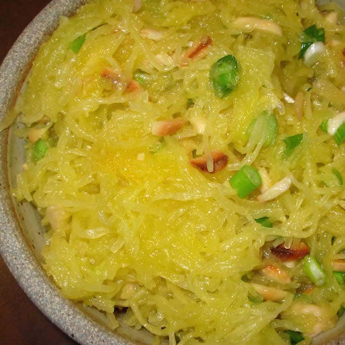 Roasted Spaghetti Squash with Citrus. Light. Low in calories. Delish!