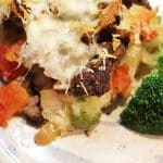 Hamburger Potato Lasagna is a layered casserole made with leftover mashed potatoes.