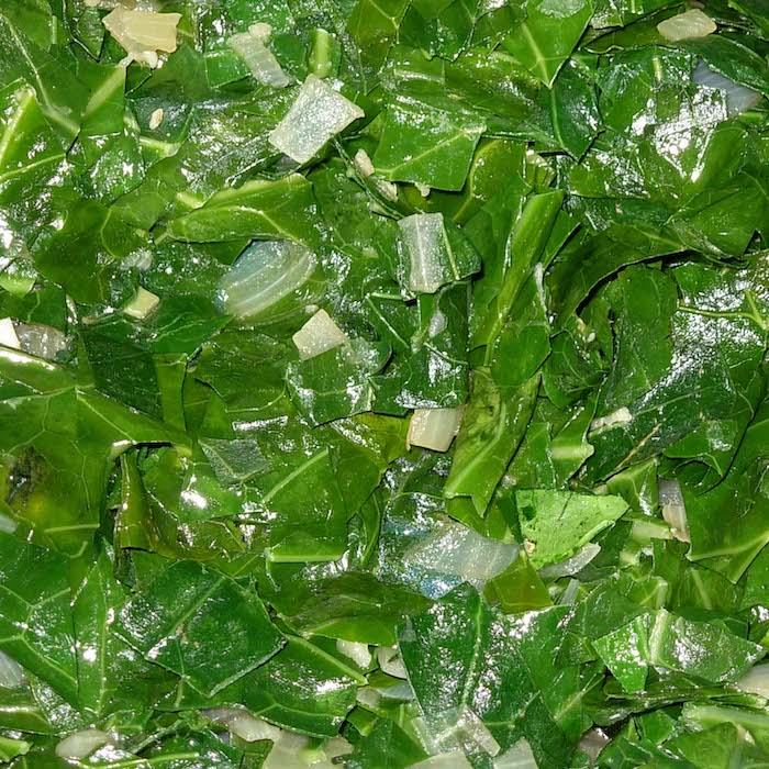 Eat more greens! Robin Robertson's Messa Collards are good for you, and super tasty.