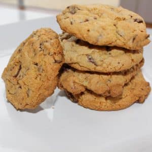 These Mint Chocolate Chip Cookies (Gluten Free) are so delicious. Tell everyone they are GF and you can eat them all yourself!