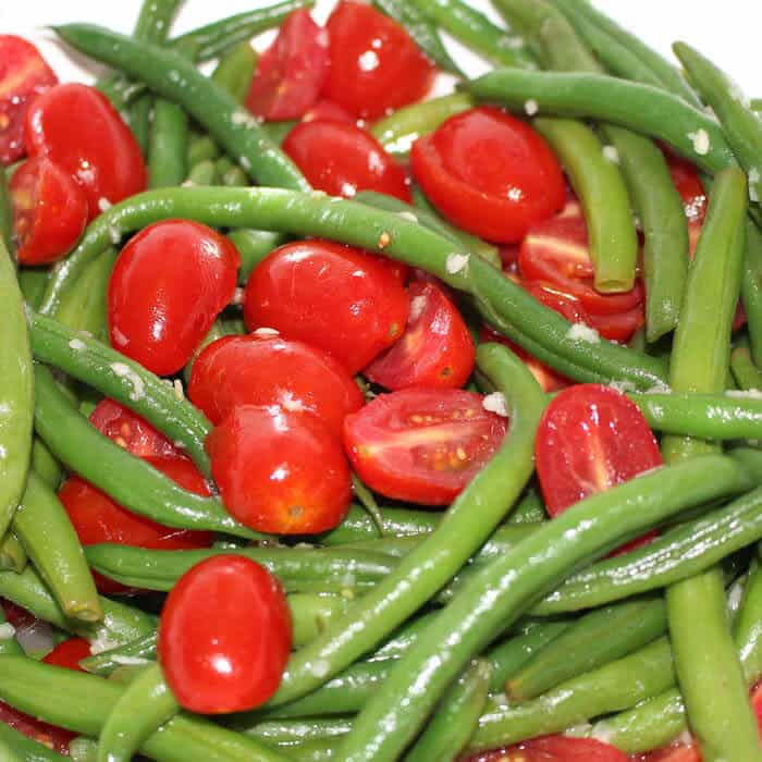 Green Bean Tomato Salad. What's not to love?