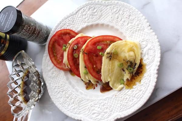 Make your own vinaigrette for this Caprese Salad.