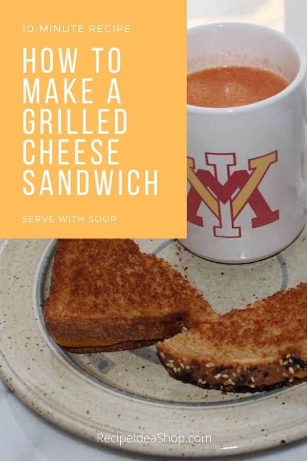You can make a grilled cheese many ways. You can even make it with an iron. #traditionalgrilledcheese #grilledcheesesandwich #howto #recipes #comfortfood #recipeideashop