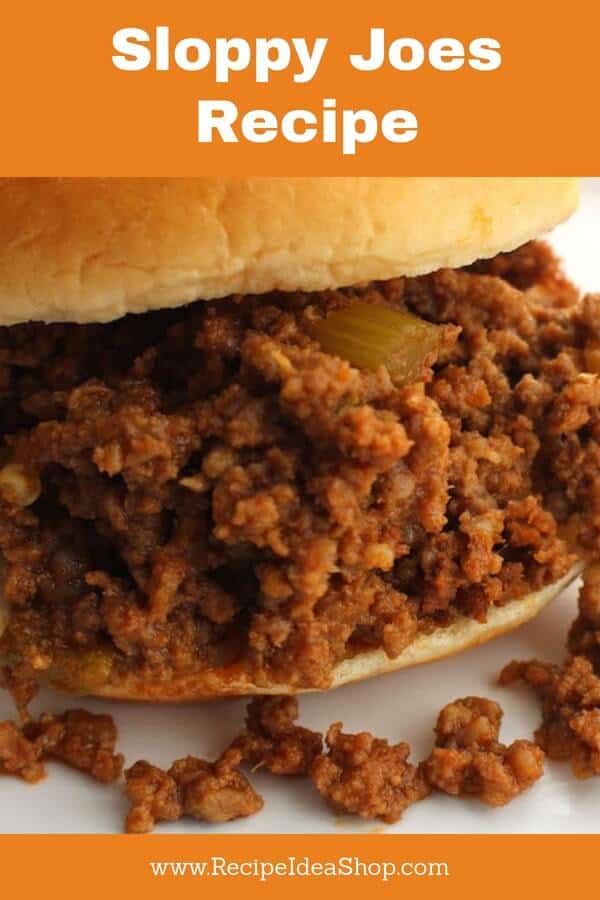 Sloppy Joes. We all love them. Easy 30-minute meal. #sloppyjoes; #sloppyjoe; #bbq; #kidsfood; #recipes; #recipeideashop