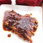 Easy peasy BBQ Sauce is SO good on ribs, but you could use it on chicken too.