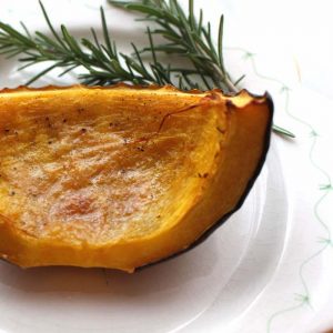 Baked Acorn Squash is super easy.