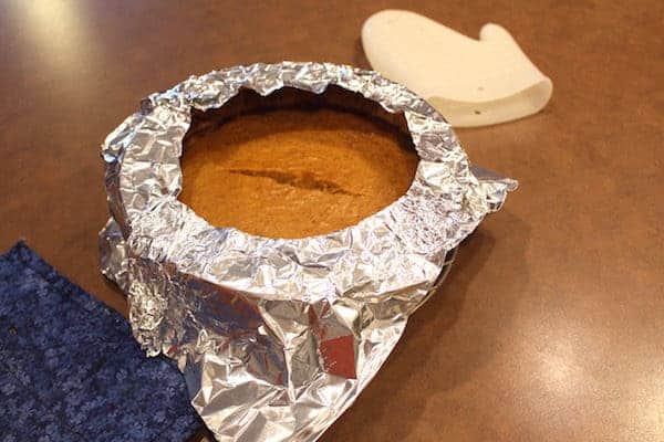 Roasted Pumpkin Pie with Homemade Aluminum Foil Pie Shield