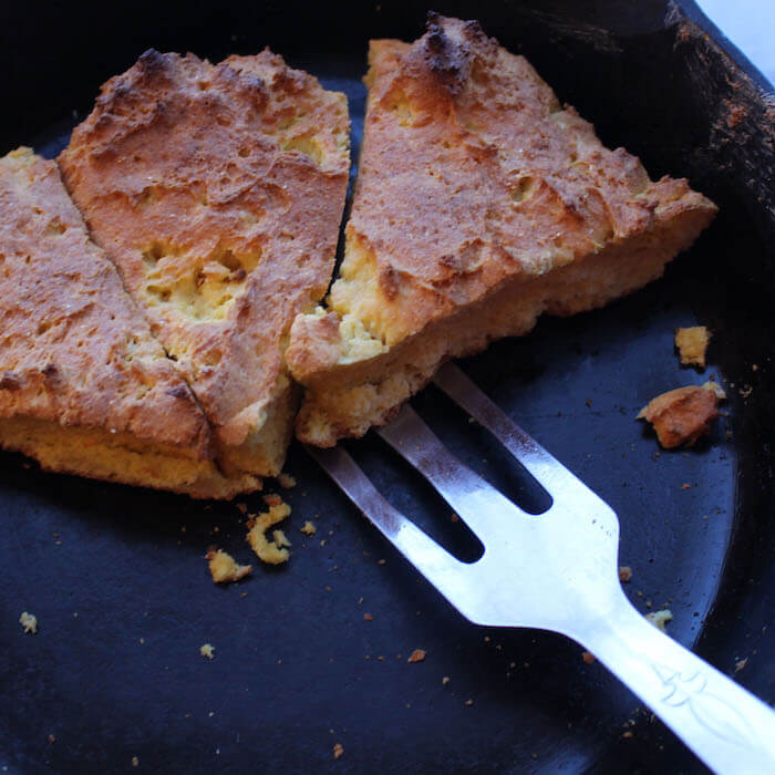 Gluten Free Cornbread with a crispy top. It's all in how you add the eggs.
