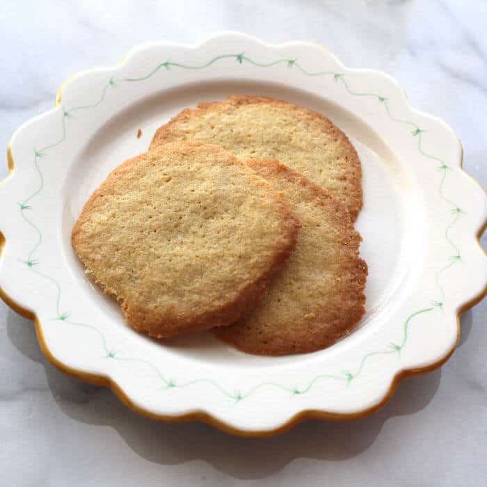 Gluten Free Danish Sugar Cookies, made with 2 cups of flour. They turned out flat but tasty.