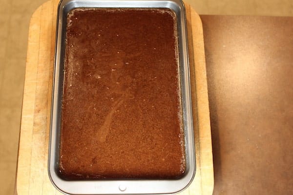 Pour into a buttered pan and let cool overnight.