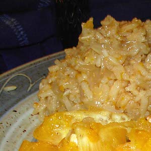 Orange Rice Pilaf. Yum.