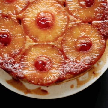 pineapple upside down cake with cherries