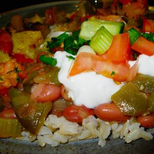 Louisiana Red Beans and Rice is a favorite Mardi Gras recipe.