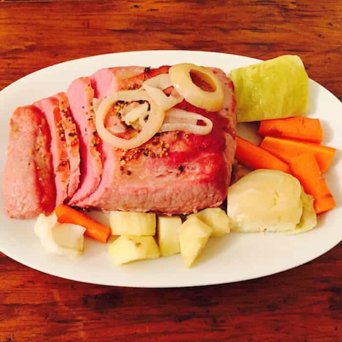 Baked Corned Beef Dinner. Easy.