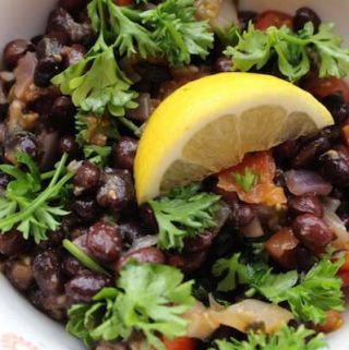 Middle Eastern Black Bean Ful, only the most flavorful bean dish you can eat. #middleeasternblackbeanful, #blackbeanful, #recipeideashop