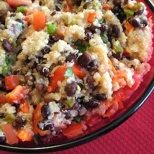 A meal in one, Quinoa and Black Bean Salad