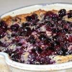 Blueberry Cobbler: An Independence Day Treat! Casserole dish by Elizabeth Krome of Quail Run Pottery.