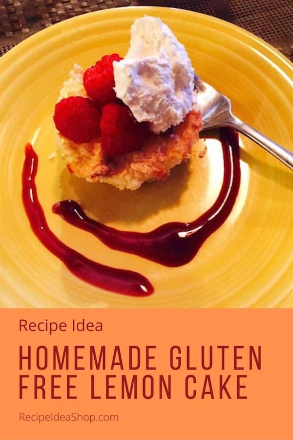 Gluten Free Lemon Cake, so good instead of shortcake. Or eat it alone as a breakfast cake. 30 minute recipe. #glutenfreelemoncake #lemoncake #shortcake #breakfastcake #eatdessertfirst #desserts #comfortfood #recipes #recipe #recipeideashop