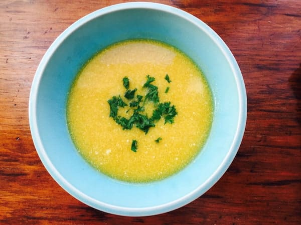 Vegan Gluten Free Butternut Squash Soup is packed with flavor and has a little bit to it.