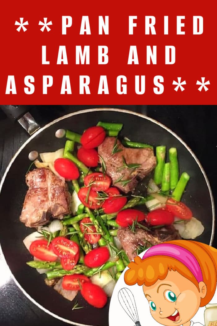 pan fried lamb and asparagus