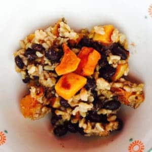 Sweet Savory Roasted Butternut Squash Rice Salad